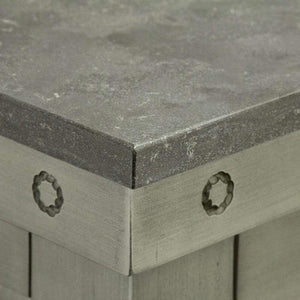 Water Creation Vanity Water Creation VAB060BLGG00 Aberdeen 60 Inch Grizzle Grey Double Sink Bathroom Vanity With Blue Limestone Counter Top