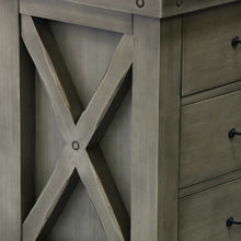 Load image into Gallery viewer, Water Creation Vanity Water Creation VAB072BLGG00 Aberdeen 72 Inch Grizzle Grey Double Sink Bathroom Vanity With Blue Limestone Counter Top