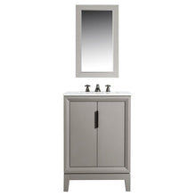 Load image into Gallery viewer, Water Creation Vanity Water Creation VEL024CWCG12 Elizabeth 24 Inch Single Sink Carrara White Marble Vanity In Cashmere Grey with Lavatory Faucet