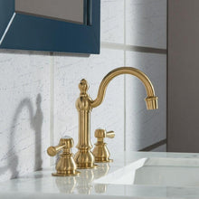 Load image into Gallery viewer, Water Creation Vanity Water Creation VEL024CWMB01 Elizabeth 24 Inch Single Sink Carrara White Marble Vanity In Monarch Blue With Matching Mirror