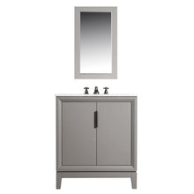 Load image into Gallery viewer, Water Creation Vanity Water Creation VEL030CWCG12 Elizabeth 30 Inch Single Sink Carrara White Marble Vanity In Cashmere Grey with Lavatory Faucet