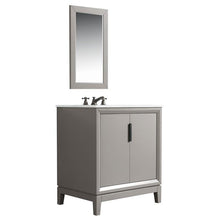 Load image into Gallery viewer, Water Creation Vanity Water Creation VEL030CWCG12 Elizabeth 30 Inch Single Sink Carrara White Marble Vanity In Cashmere Grey with Lavatory Faucet