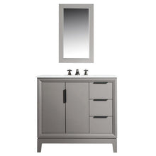 Load image into Gallery viewer, Water Creation Vanity Water Creation VEL036CWCG01 Elizabeth 36 Inch Single Sink Carrara White Marble Vanity In Cashmere Grey With Matching Mirror