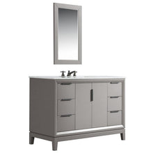 Load image into Gallery viewer, Water Creation Vanity Water Creation VEL048CWCG12 Elizabeth 48 Inch Single Sink Carrara White Marble Vanity In Cashmere Grey with Lavatory Faucet
