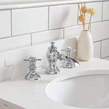 Load image into Gallery viewer, Water Creation Vanity Water Creation VQU024QCCG72 Queen 24 Inch Single Sink Quartz Carrara Vanity In Cashmere Grey with Lavatory Faucet