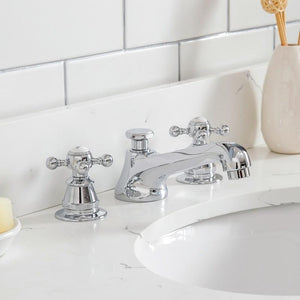 Water Creation Vanity Water Creation VQU048QCCG01 Queen 48 Inch Single Sink Quartz Carrara Vanity In Cashmere Grey With Matching Mirror