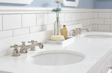 Load image into Gallery viewer, Water Creation Vanity Water Creation VQU072QCPW00 Queen 72 Inch Double Sink Quartz Carrara Vanity In Pure White