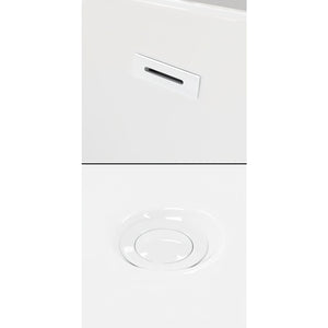 Wyndham Collection Bathtub Wyndham Collection WCBTK151463SWTRIM Sara 63 Inch Freestanding Bathtub in White with Shiny White Drain and Overflow Trim