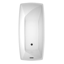 Load image into Gallery viewer, Wyndham Collection Bathtub Wyndham Collection WCBTK153367MBTRIM Antigua 67 Inch Freestanding Bathtub in White with Matte Black Drain and Overflow Trim