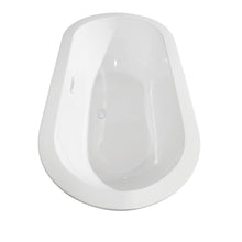 Load image into Gallery viewer, Wyndham Collection Bathtub Wyndham Collection WCOBT100260SWTRIM Soho 60 Inch Freestanding Bathtub in White with Shiny White Drain and Overflow Trim