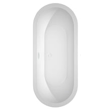 Load image into Gallery viewer, Wyndham Collection Bathtub Wyndham Collection WCOBT100272SWTRIM Soho 72 Inch Freestanding Bathtub in White with Shiny White Drain and Overflow Trim