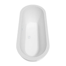 Load image into Gallery viewer, Wyndham Collection Bathtub Wyndham Collection WCOBT100272SWTRIM Soho 72 Inch Freestanding Bathtub in White with Shiny White Drain and Overflow Trim