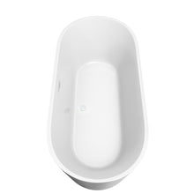 Load image into Gallery viewer, Wyndham Collection Bathtub Wyndham Collection WCOBT101271SWTRIM Carissa 71 Inch Freestanding Bathtub in White with Shiny White Drain and Overflow Trim
