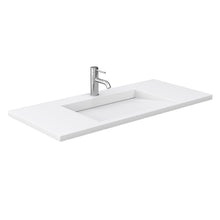 Load image into Gallery viewer, Wyndham Collection Vanity Wyndham Collection WCF282848SLSK1INTMXX Maroni 48 Inch Single Bathroom Vanity in Light Straw, 1.25 Inch Thick Matte White Solid Surface Countertop, Integrated Sink
