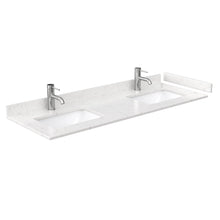 Load image into Gallery viewer, Wyndham Collection Vanity Wyndham Collection WCF282860DLSC2UNSMXX Maroni 60 Inch Double Bathroom Vanity in Light Straw, Light-Vein Carrara Cultured Marble Countertop, Undermount Square Sinks