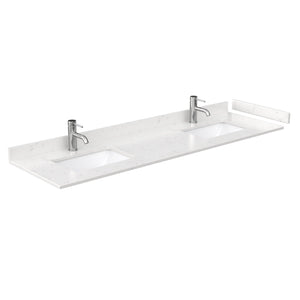 Wyndham Collection Vanity Wyndham Collection WCF282872DLSC2UNSMXX Maroni 72 Inch Double Bathroom Vanity in Light Straw, Light-Vein Carrara Cultured Marble Countertop, Undermount Square Sinks