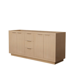 Load image into Gallery viewer, Wyndham Collection Vanity Wyndham Collection WCF282872DLSCXSXXMXX Maroni 72 Inch Double Bathroom Vanity in Light Straw, No Countertop, No Sink