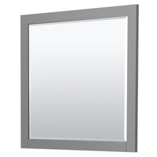Load image into Gallery viewer, Wyndham Collection Vanity Wyndham Collection WCF292942SGGCMUNSM34 Miranda 42 Inch Single Bathroom Vanity in Dark Gray, White Carrara Marble Countertop, Undermount Square Sink, Brushed Gold Trim, 34 Inch Mirror