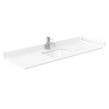 Load image into Gallery viewer, Wyndham Collection Vanity Wyndham Collection WCF292960SWBWCUNSM58 Miranda 60 Inch Single Bathroom Vanity in White, White Cultured Marble Countertop, Undermount Square Sink, Matte Black Trim, 58 Inch Mirror