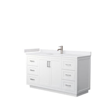 Load image into Gallery viewer, Wyndham Collection Vanity Wyndham Collection WCF292960SWHWCUNSMXX Miranda 60 Inch Single Bathroom Vanity in White, White Cultured Marble Countertop, Undermount Square Sink, Brushed Nickel Trim