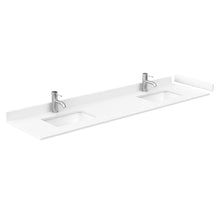 Load image into Gallery viewer, Wyndham Collection Vanity Wyndham Collection WCF292980DWGWCUNSMXX Miranda 80 Inch Double Bathroom Vanity in White, White Cultured Marble Countertop, Undermount Square Sinks, Brushed Gold Trim