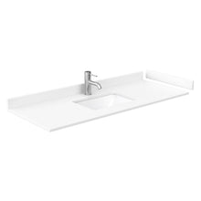 Load image into Gallery viewer, Wyndham Collection Vanity Wyndham Collection WCG242454SWGWCUNSMXX Beckett 54 Inch Single Bathroom Vanity in White, White Cultured Marble Countertop, Undermount Square Sink, Brushed Gold Trim