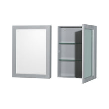 Load image into Gallery viewer, Wyndham Collection Vanity Wyndham Collection WCS141460DGYWQUNSMED Sheffield 60 Inch Double Bathroom Vanity in Gray, White Quartz Countertop, Undermount Square Sinks, Medicine Cabinets