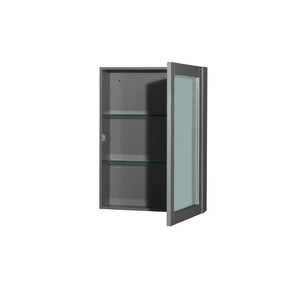 Wyndham Collection Vanity Wyndham Collection WCS141460DKGCXSXXMED Sheffield 60 Inch Double Bathroom Vanity in Dark Gray, No Countertop, No Sinks, and Medicine Cabinets