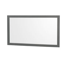 Load image into Gallery viewer, Wyndham Collection Vanity Wyndham Collection WCS141460DKGWQUNSM58 Sheffield 60 Inch Double Bathroom Vanity in Dark Gray, White Quartz Countertop, Undermount Square Sinks, 58 Inch Mirror