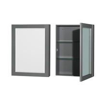 Load image into Gallery viewer, Wyndham Collection Vanity Wyndham Collection WCS141460SKGCMUNSMED Sheffield 60 Inch Single Bathroom Vanity in Dark Gray, White Carrara Marble Countertop, Undermount Square Sink, and Medicine Cabinet
