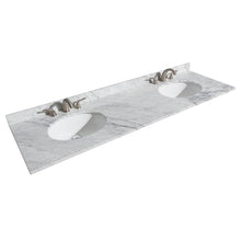 Load image into Gallery viewer, Wyndham Collection Vanity Wyndham Collection WCS141472DKGCMUNOM24 Sheffield 72 Inch Double Bathroom Vanity in Dark Gray, White Carrara Marble Countertop, Undermount Oval Sinks, and 24 Inch Mirrors