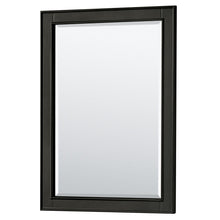 Load image into Gallery viewer, Wyndham Collection Vanity Wyndham Collection WCS202030SDECMUNOM24 Deborah 30 Inch Single Bathroom Vanity in Dark Espresso, White Carrara Marble Countertop, Undermount Oval Sink, and 24 Inch Mirror
