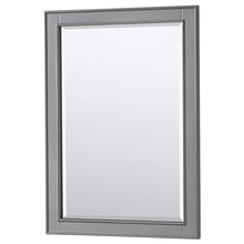Load image into Gallery viewer, Wyndham Collection Vanity Wyndham Collection WCS202036SKGCMUNOM24 Deborah 36 Inch Single Bathroom Vanity in Dark Gray, White Carrara Marble Countertop, Undermount Oval Sink, and 24 Inch Mirror