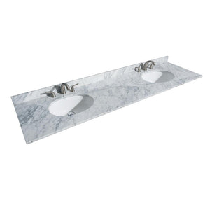 Wyndham Collection Vanity Wyndham Collection WCS202080DKGCMUNOM24 Deborah 80 Inch Double Bathroom Vanity in Dark Gray, White Carrara Marble Countertop, Undermount Oval Sinks, and 24 Inch Mirrors