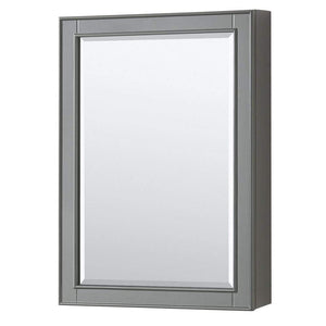 Wyndham Collection Vanity Wyndham Collection WCS202080DKGCXSXXMED Deborah 80 Inch Double Bathroom Vanity in Dark Gray, No Countertop, No Sinks, and Medicine Cabinets