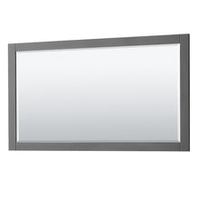 Load image into Gallery viewer, Wyndham Collection Vanity Wyndham Collection WCV232360DKGC2UNSM58 Avery 60 Inch Double Bathroom Vanity in Dark Gray, Light-Vein Carrara Cultured Marble Countertop, Undermount Square Sinks, 58 Inch Mirror