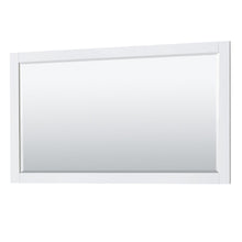Load image into Gallery viewer, Wyndham Collection Vanity Wyndham Collection WCV232360SWGCMUNOM58 Avery 60 Inch Single Bathroom Vanity in White, White Carrara Marble Countertop, Undermount Oval Sink, 58 Inch Mirror, Brushed Gold Trim