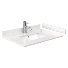Load image into Gallery viewer, Wyndham Collection Vanity Wyndham Collection WCV252530SBLC2UNSMXX Daria 30 Inch Single Bathroom Vanity in Dark Blue, Light-Vein Carrara Cultured Marble Countertop, Undermount Square Sink, No Mirror