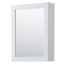 Load image into Gallery viewer, Wyndham Collection Vanity Wyndham Collection WCV252530SWGCXSXXMED Daria 30 Inch Single Bathroom Vanity in White, No Countertop, No Sink, Medicine Cabinet, Brushed Gold Trim
