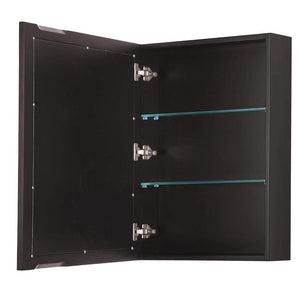 Wyndham Collection Vanity Wyndham Collection WCV252536SDECXSXXMED Daria 36 Inch Single Bathroom Vanity in Dark Espresso, No Countertop, No Sink, and Medicine Cabinet