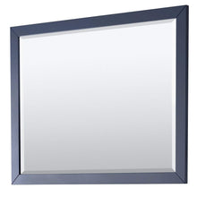 Load image into Gallery viewer, Wyndham Collection Vanity Wyndham Collection WCV252548SBLC2UNSM46 Daria 48 Inch Single Bathroom Vanity in Dark Blue, Light-Vein Carrara Cultured Marble Countertop, Undermount Square Sink, 46 Inch Mirror