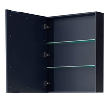 Load image into Gallery viewer, Wyndham Collection Vanity Wyndham Collection WCV252548SBLC2UNSMED Daria 48 Inch Single Bathroom Vanity in Dark Blue, Light-Vein Carrara Cultured Marble Countertop, Undermount Square Sink, Medicine Cabinet