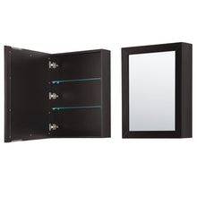 Load image into Gallery viewer, Wyndham Collection Vanity Wyndham Collection WCV252548SDECMUNSMED Daria 48 Inch Single Bathroom Vanity in Dark Espresso, White Carrara Marble Countertop, Undermount Square Sink, and Medicine Cabinet