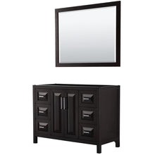 Load image into Gallery viewer, Wyndham Collection Vanity Wyndham Collection WCV252548SDECXSXXM46 Daria 48 Inch Single Bathroom Vanity in Dark Espresso, No Countertop, No Sink, and 46 Inch Mirror