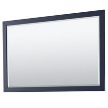 Load image into Gallery viewer, Wyndham Collection Vanity Wyndham Collection WCV252560DBLCMUNSM58 Daria 60 Inch Double Bathroom Vanity in Dark Blue, White Carrara Marble Countertop, Undermount Square Sinks, 58 Inch Mirror