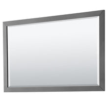 Load image into Gallery viewer, Wyndham Collection Vanity Wyndham Collection WCV252560DKGC2UNSM58 Daria 60 Inch Double Bathroom Vanity in Dark Gray, Light-Vein Carrara Cultured Marble Countertop, Undermount Square Sinks, 58 Inch Mirror