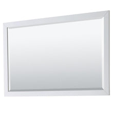 Load image into Gallery viewer, Wyndham Collection Vanity Wyndham Collection WCV252560DWHWCUNSM58 Daria 60 Inch Double Bathroom Vanity in White, White Cultured Marble Countertop, Undermount Square Sinks, 58 Inch Mirror