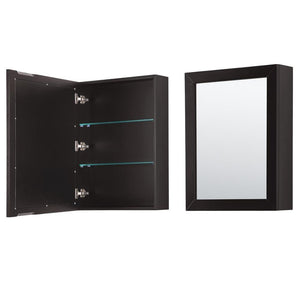 Wyndham Collection Vanity Wyndham Collection WCV252580DDECMUNSMED Daria 80 Inch Double Bathroom Vanity in Dark Espresso, White Carrara Marble Countertop, Undermount Square Sinks, and Medicine Cabinets