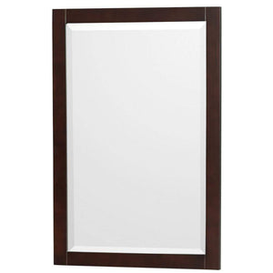 Wyndham Collection Vanity Wyndham Collection WCV800072DESWCUNSM24 Acclaim 72 Inch Double Bathroom Vanity in Espresso, White Cultured Marble Countertop, Undermount Square Sinks, 24 Inch Mirrors